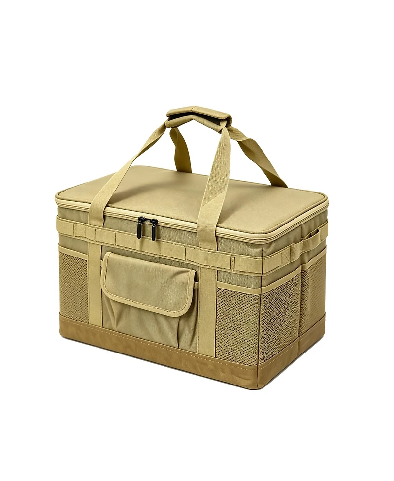 Piscifun Waterproof Foldable Camping Storage Bag Utility Tote With Axe Holder Outdoor Organizer For Hiking Picnic Bbq