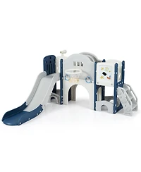 Hongge 10-in-1 Foldable Toddler Slide and Climber Playset, Ages 3+