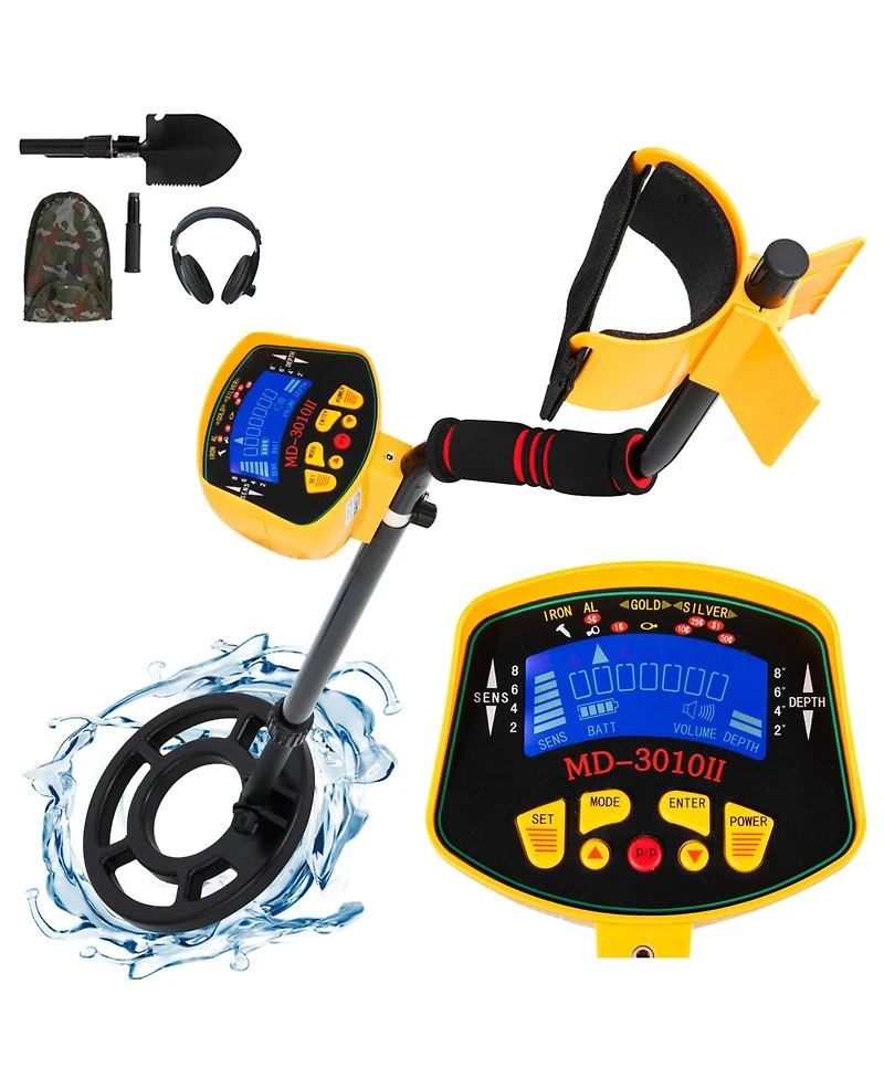 Hongge Waterproof Metal Detector for Adults and Kids with Lcd Display and Underwater Search Coil