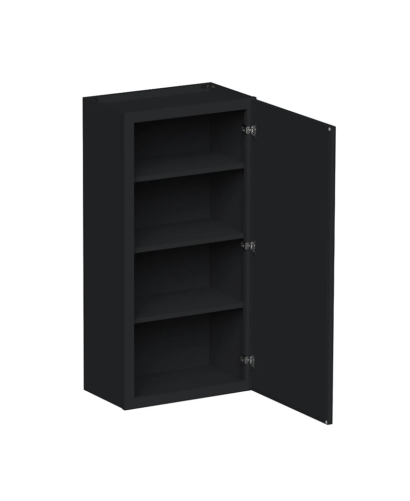 Boyel Living 21x42" Standard Wall Cabinet (1 Door 3 Shelves), Ready to Assemble Kitchen with Solid Wood Frame, Soft-Close Slides and Hinge