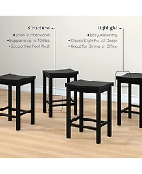 Grain & Grove 4 Pack Counter Height Stool