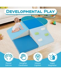 Sugift Soft-Play Foam-Climbing 6-Piece Playset, Ages 1+