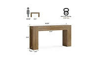 Slickblue Wood Console Table with Stable Legs for Entryway