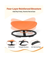 Hongge Sensory Spinning Chair with Non-Slip Metal Base, Builds Balance and Core Control, Ages 3-12