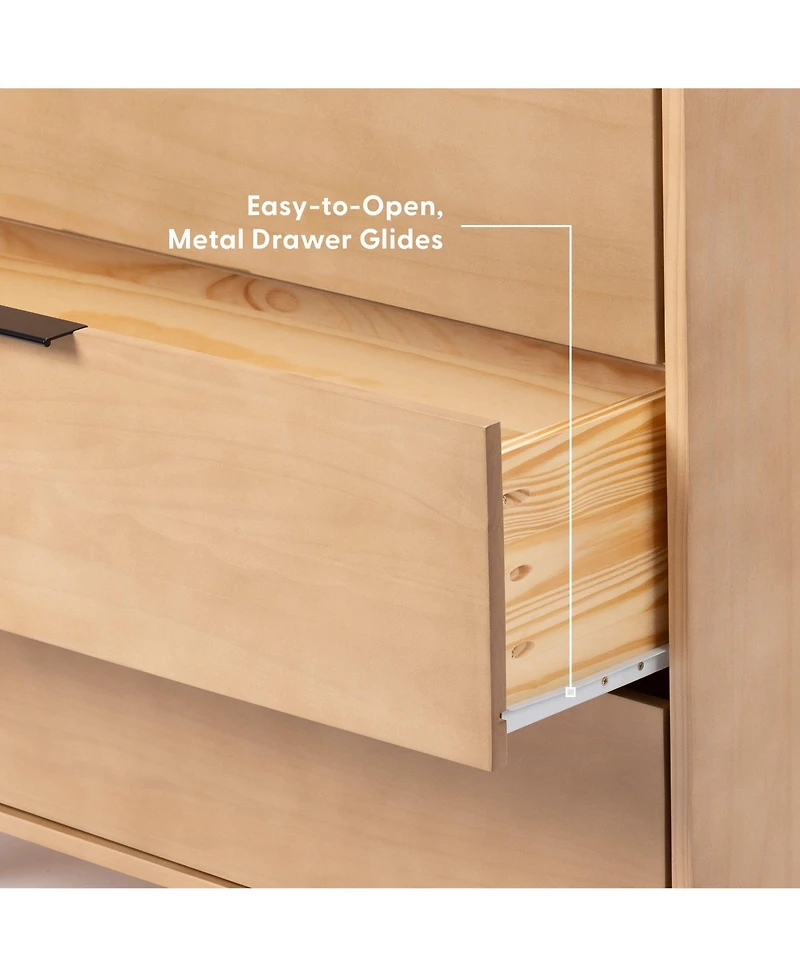 Plank+Beam Haven 5 Drawer Dresser with Handle