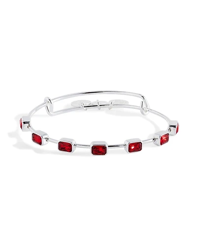 Alex and Ani January Birthstone Emerald Cut Bangle