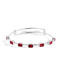 Alex and Ani January Birthstone Emerald Cut Bangle