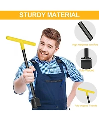 Xdovet Water Meter Key and 4-Way Utility Key T-Handle Valve Shut Off Tool