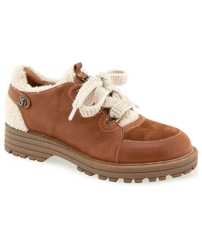 Jambu Women's Lace-Up Round Toe Shoes