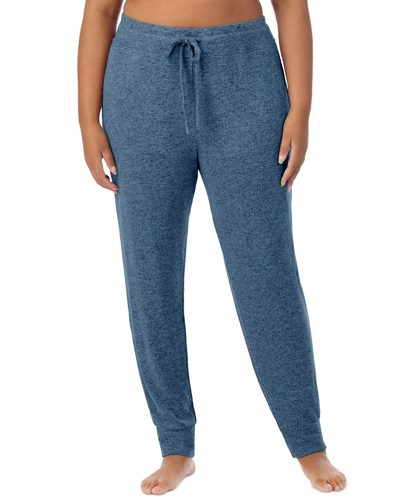 Cuddl Duds Plus SoftKnit Jogger Sweater-Knit Drawcord Waistband Pants
