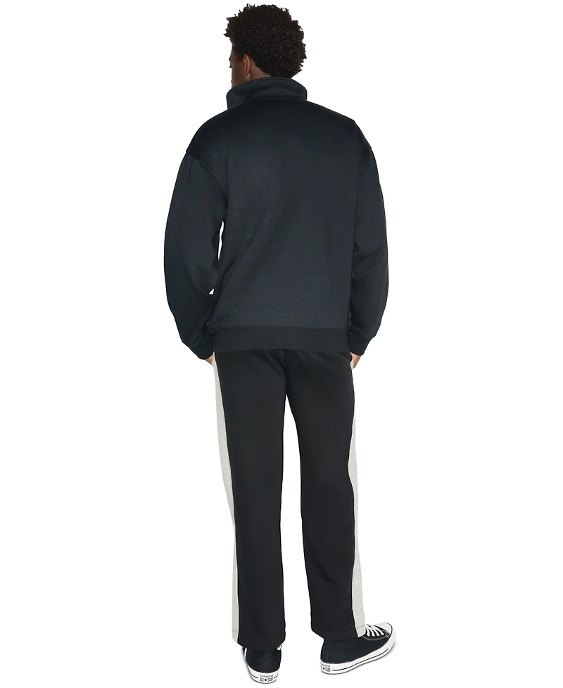 Converse Men's Chuck Color-Block Quarter-Zip Sweatshirt