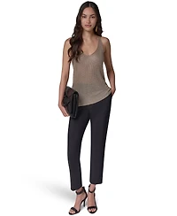 Donna Karan Women's Metallic-Knit Tank Top