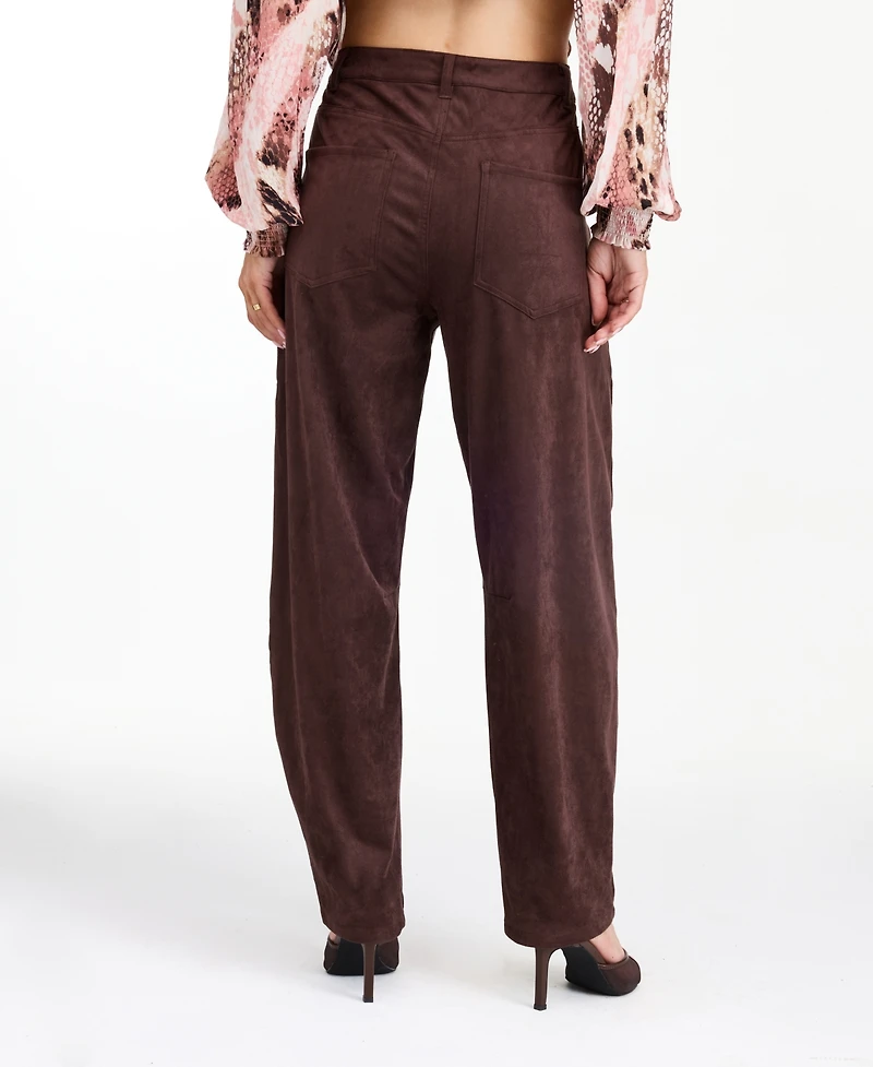 Kittenish Women's Lottie High-Waisted Barrel Pants