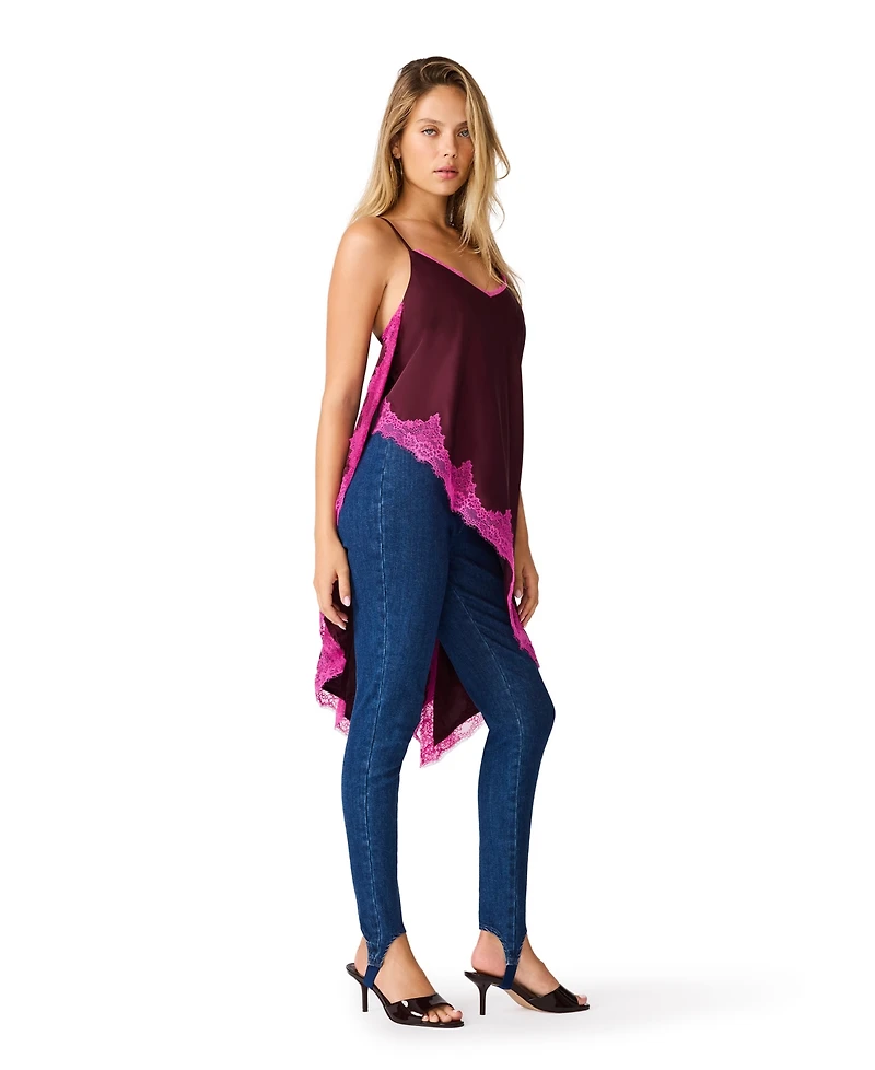 Steve Madden Women's Rockaway High-Waist Skinny Stirrup Denim Leggings