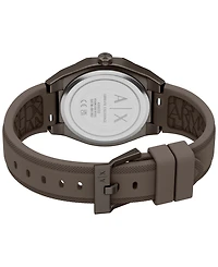 Armani Exchange Women's Sync Quartz Three Hand Brown Silicone Watch 36mm