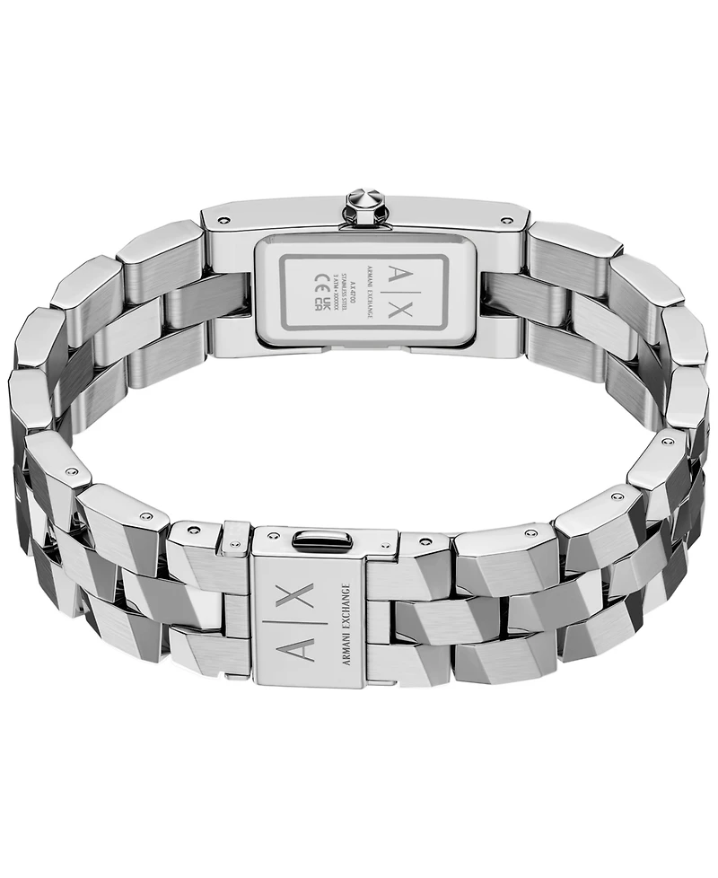 Armani Exchange Women's Quartz Two Hand Silver Stainless Steel Watch 34mm