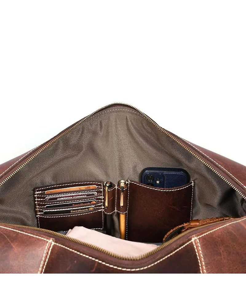 Forge Leather Suede Duffle Bag