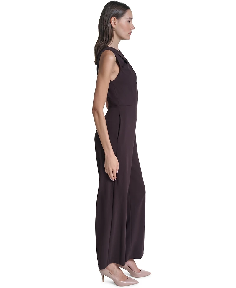 Calvin Klein Women's Sleeveless X-Front Jumpsuit
