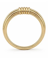 And Now This Gold Textured Statement Ring