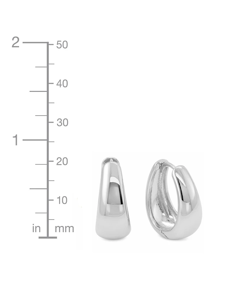 And Now This Graduated Huggie Hinged Hoop Earrings