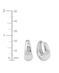 And Now This Graduated Huggie Hinged Hoop Earrings