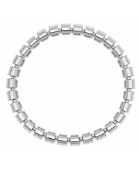 And Now This Gold, Silver Plated Brass Stretch Bracelet