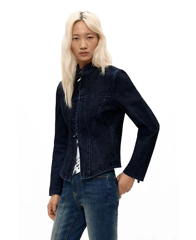 Desigual Women's Long-Sleeve Denim Zip-Up Jacket