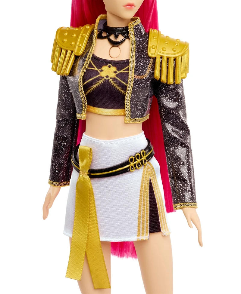 Kpop Demon Hunters Mira Huntr/X 12.75" Singing Fashion Doll with 5 Posable Joints, Ages 4+