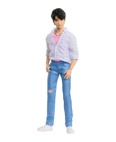 Kpop Demon Hunters Saja Boys Jinu Soda Pop 12" Fashion Doll with 11 Posable Joints, Ages 4+