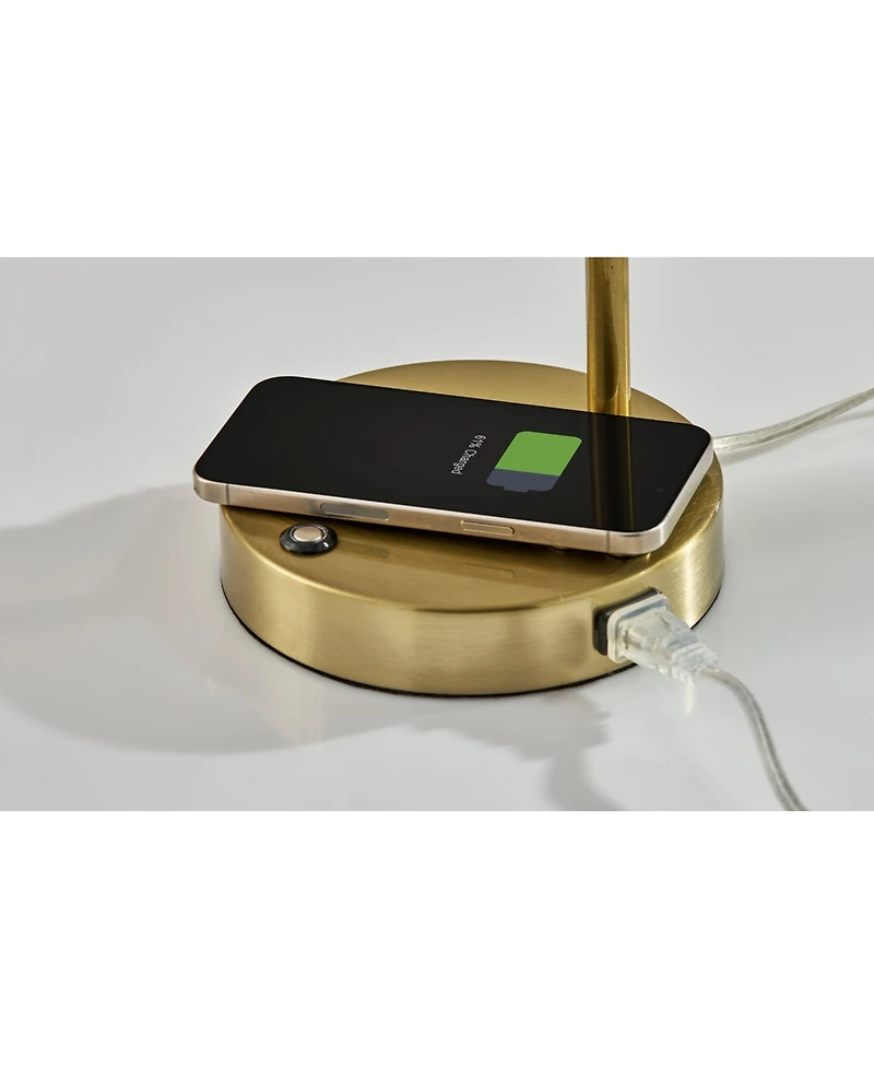 Adesso 24" Metal Dax Led Wireless Charging Desk Lamp