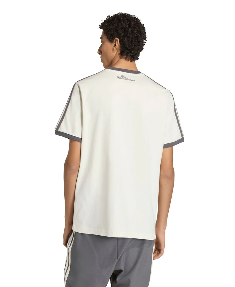 Adidas Men's Cream Mercedes-amg Petronas F1 Team Silver Arrows Icon T-Shirt