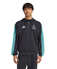 Adidas Men's Black Mercedes-amg Petronas F1 Team 2026 Alpha Skin Full-Zip Tri-Blend Hoodie