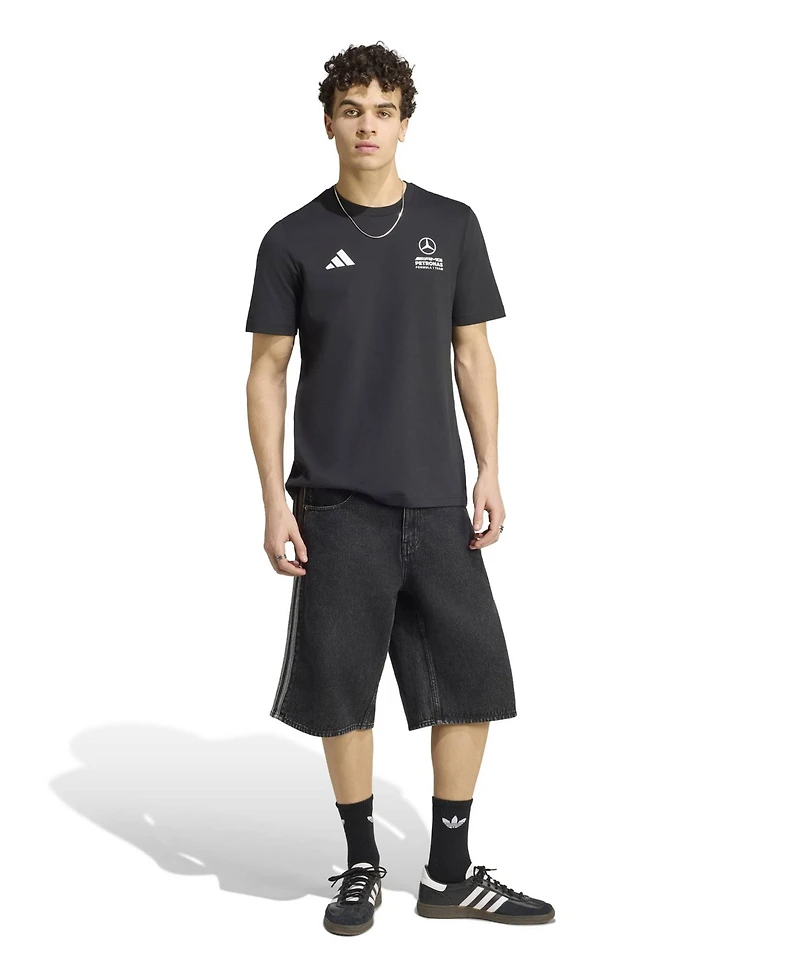 Adidas Men's Black Mercedes-amg Petronas F1 Team Italy T-Shirt