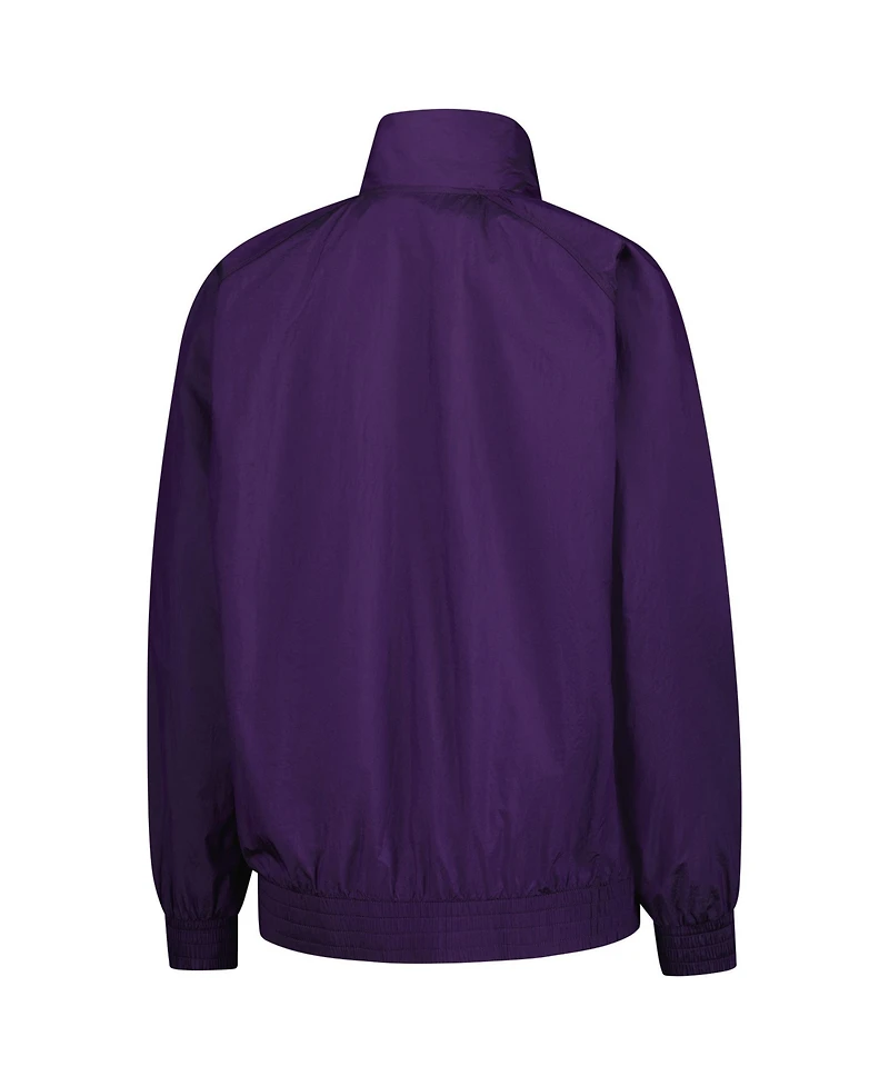 Adidas Women's Purple Mercedes-amg Petronas F1 Team Premium Woven Full-Zip Track Jacket