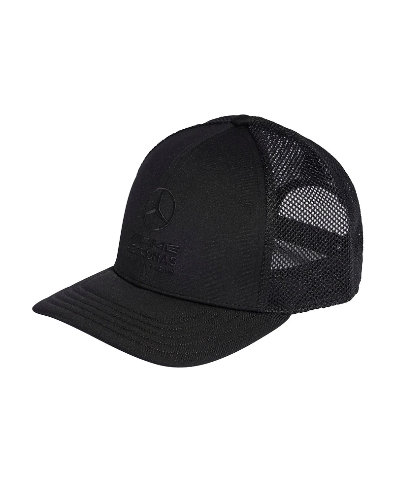 Adidas Women's Black Mercedes-amg Petronas F1 Team Night Trucker Adjustable Hat