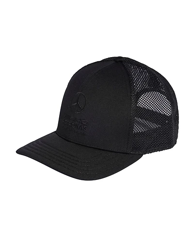 Adidas Women's Black Mercedes-amg Petronas F1 Team Night Trucker Adjustable Hat