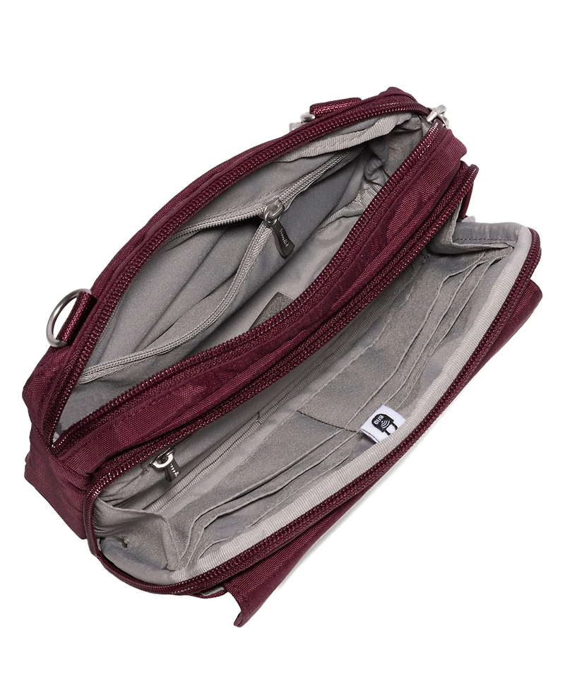 Baggallini Modern Everywhere Mini Double Zipper Crossbody Handbag