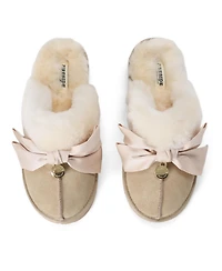 Dearfoams Women's Fireside by Sydney Dream Bow Scuff Slippers