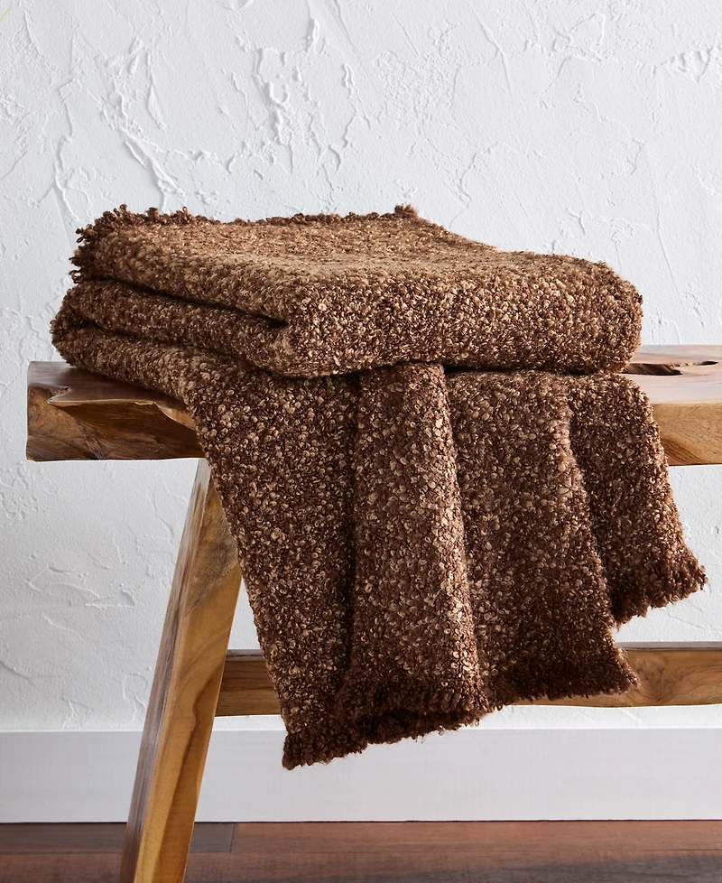 Oake Heathered Boucle Throw, 50" x 60", Exclusively for Macy's