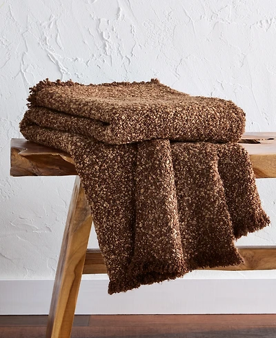 Oake Heathered Boucle Throw, 50" x 60", Exclusively for Macy's