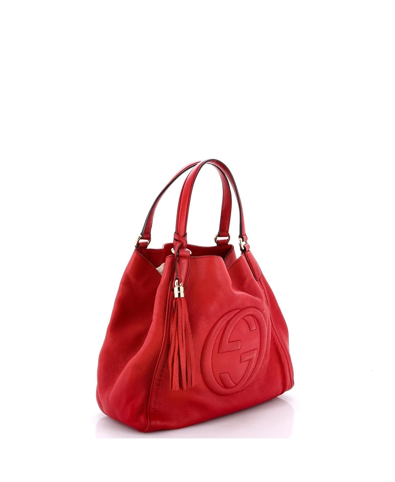 Pre-Owned Gucci Medium Soho Shoulder Bag Leather