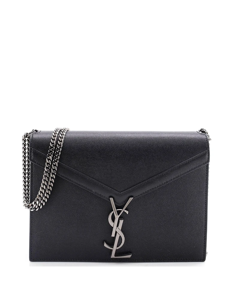 Pre-Owned Saint Laurent Small Cassandra Chain Shoulder Bag Leather