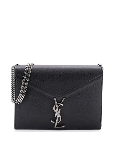 Pre-Owned Saint Laurent Small Cassandra Chain Shoulder Bag Leather