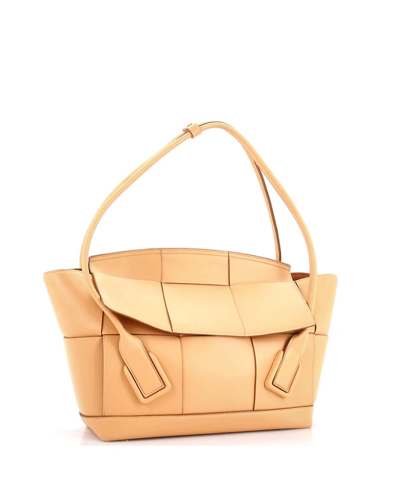 Pre-Owned Bottega Veneta Medium Arco Bag Maxi Intrecciato Leather
