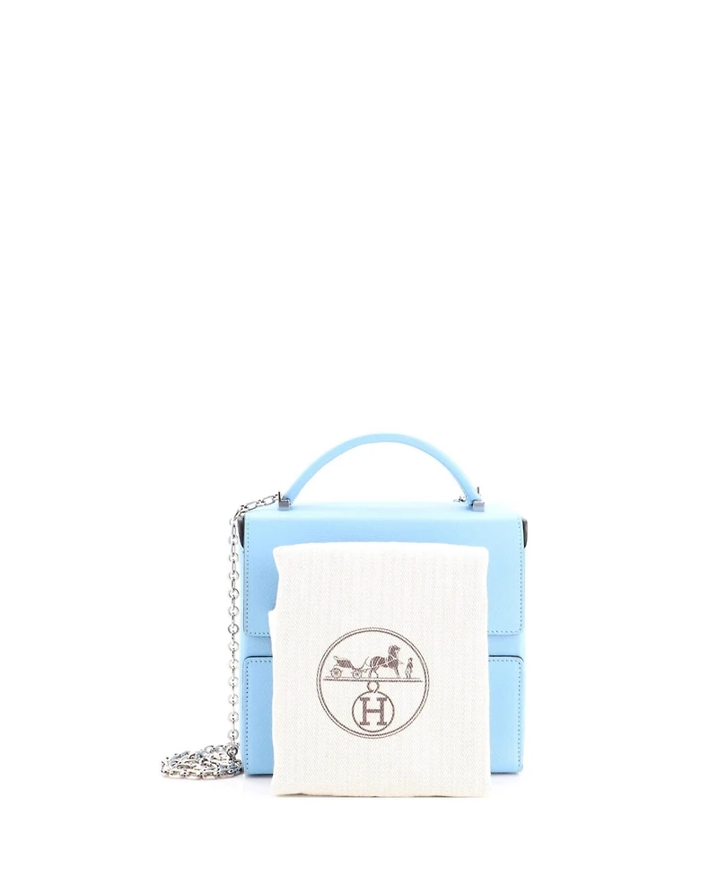 Pre-Owned Hermes Cinhetic Top Handle Bag Chevre Mysore