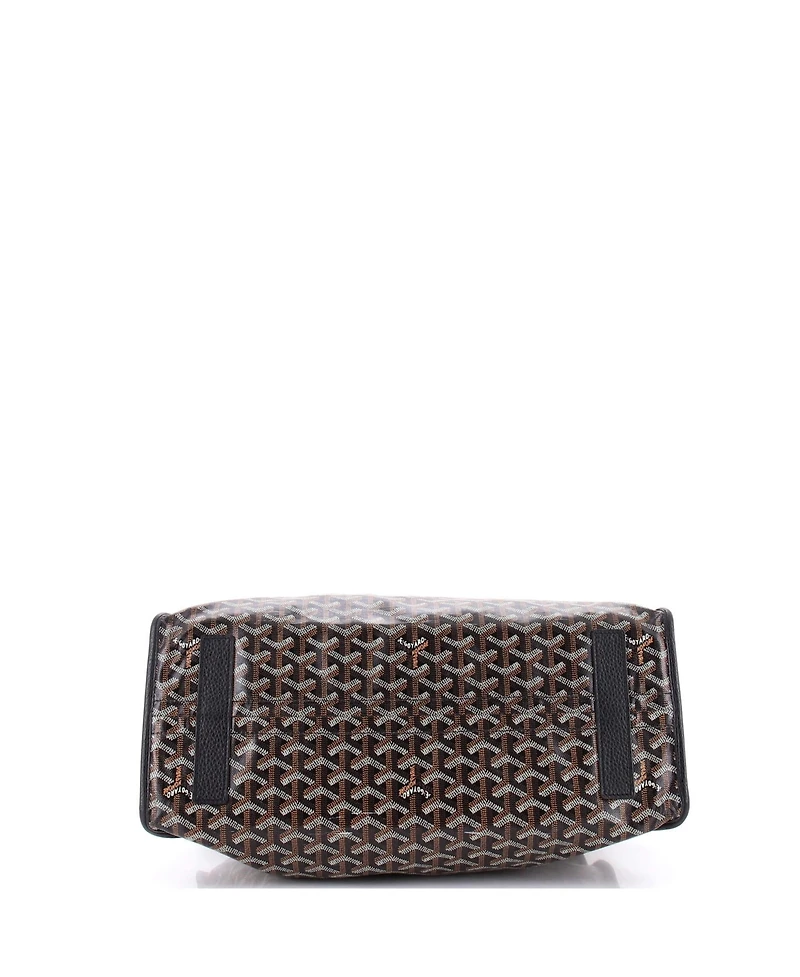 Pre-Owned Goyard Pm Hardy Pet Carrier Coated Canvas