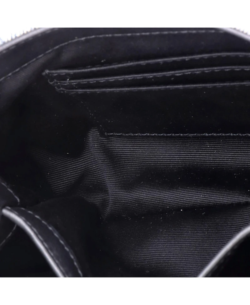 Pre-Owned Saint Laurent Toy Loulou Shoulder Bag Matelasse Chevron Denim