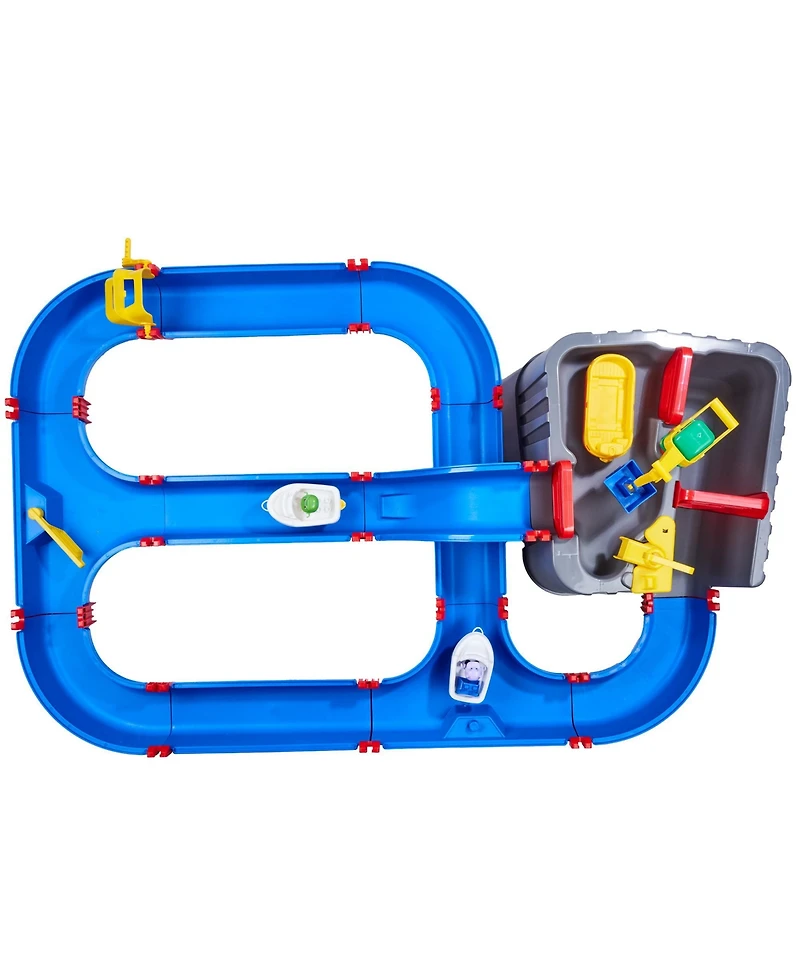Aquaplay Harbor 50.39" x 36.61" x 15.75" Hand-Crank Water Play Set, Ages 3+