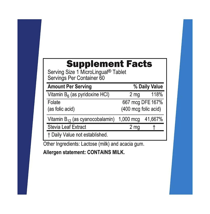 Superior Source No Shot Vitamin B-12 Cyanocobalamin 1000 mcg, B-6, Folic Acid 400 mcg