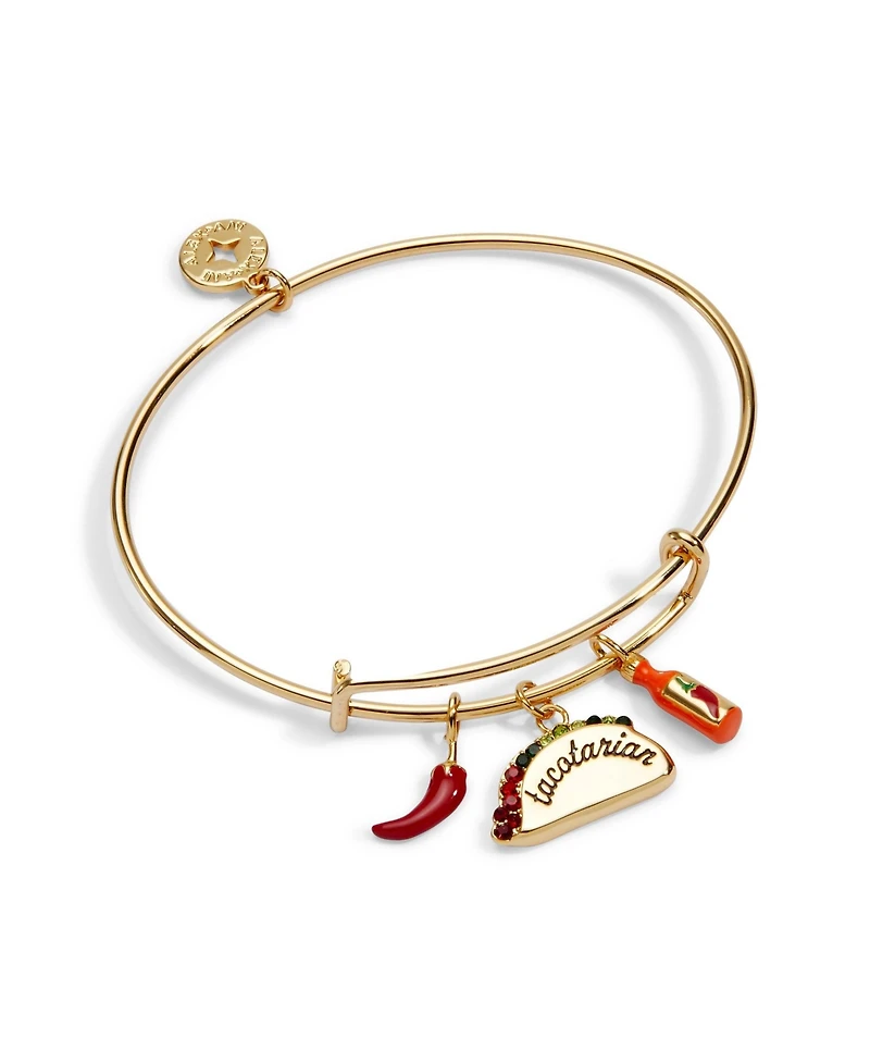 Alex and Ani Taco Multi Charm Bangle